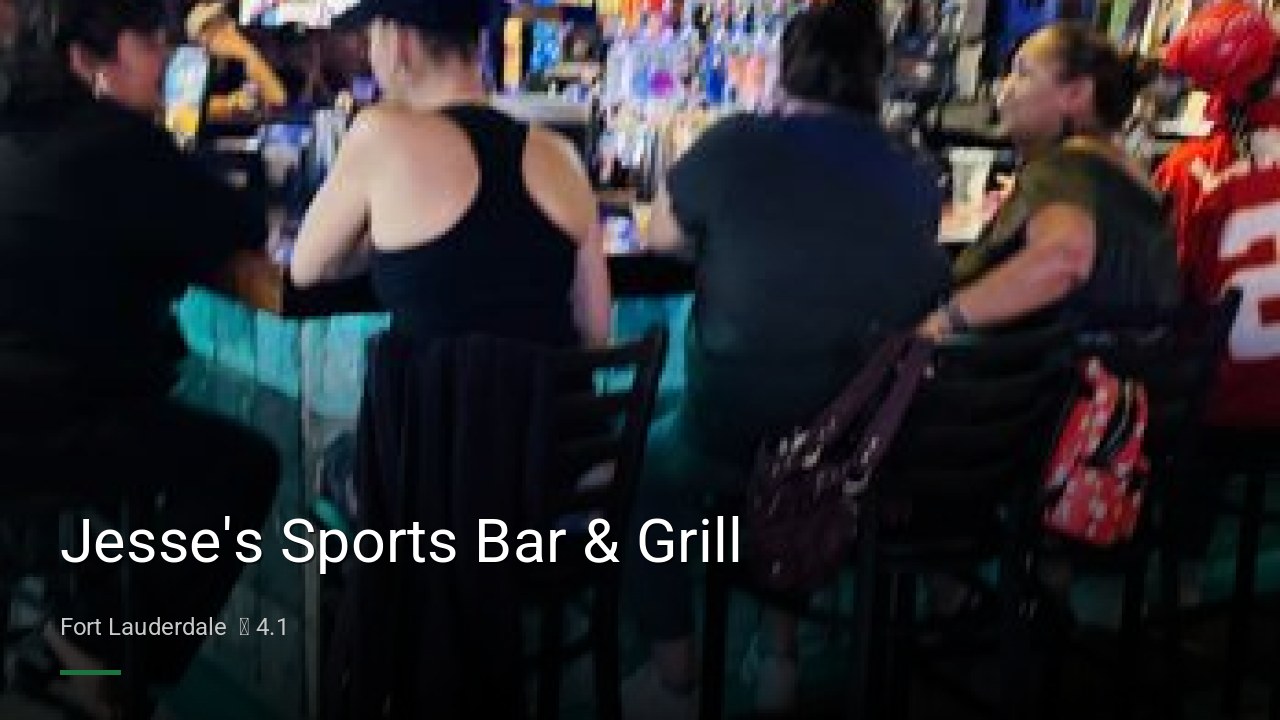 Jesse's Sports Bar & Grill - Sports Bars in Fort Lauderdale