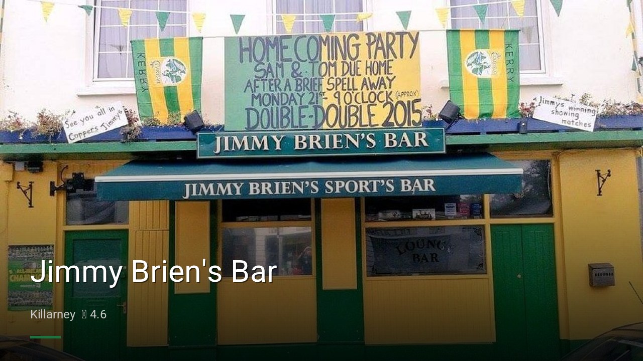 Jimmy Brien's Bar - Sports Bars in Killarney