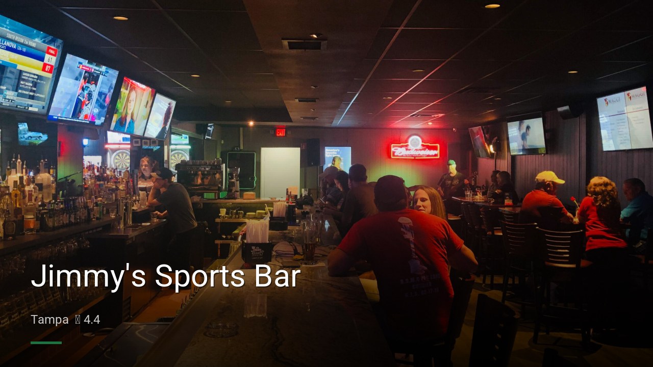 Jimmy's Sports Bar - Sports Bars in Tampa