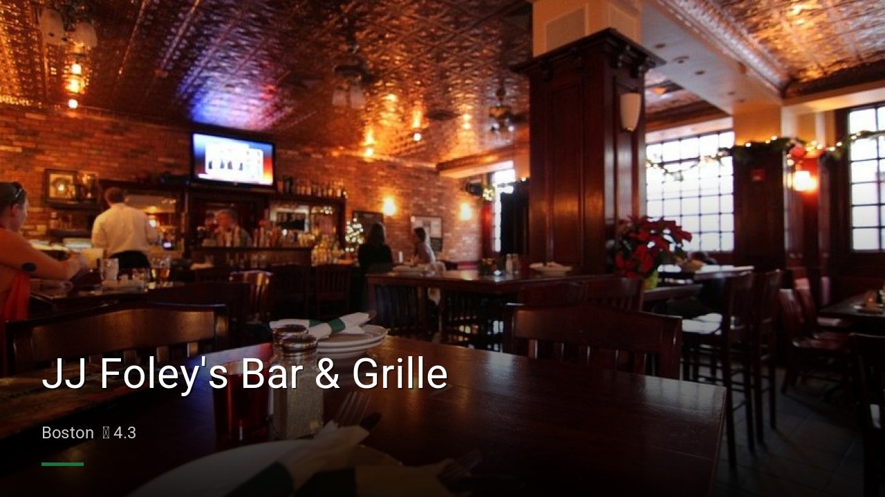 JJ Foley's Bar & Grille - Sports Bars in Boston