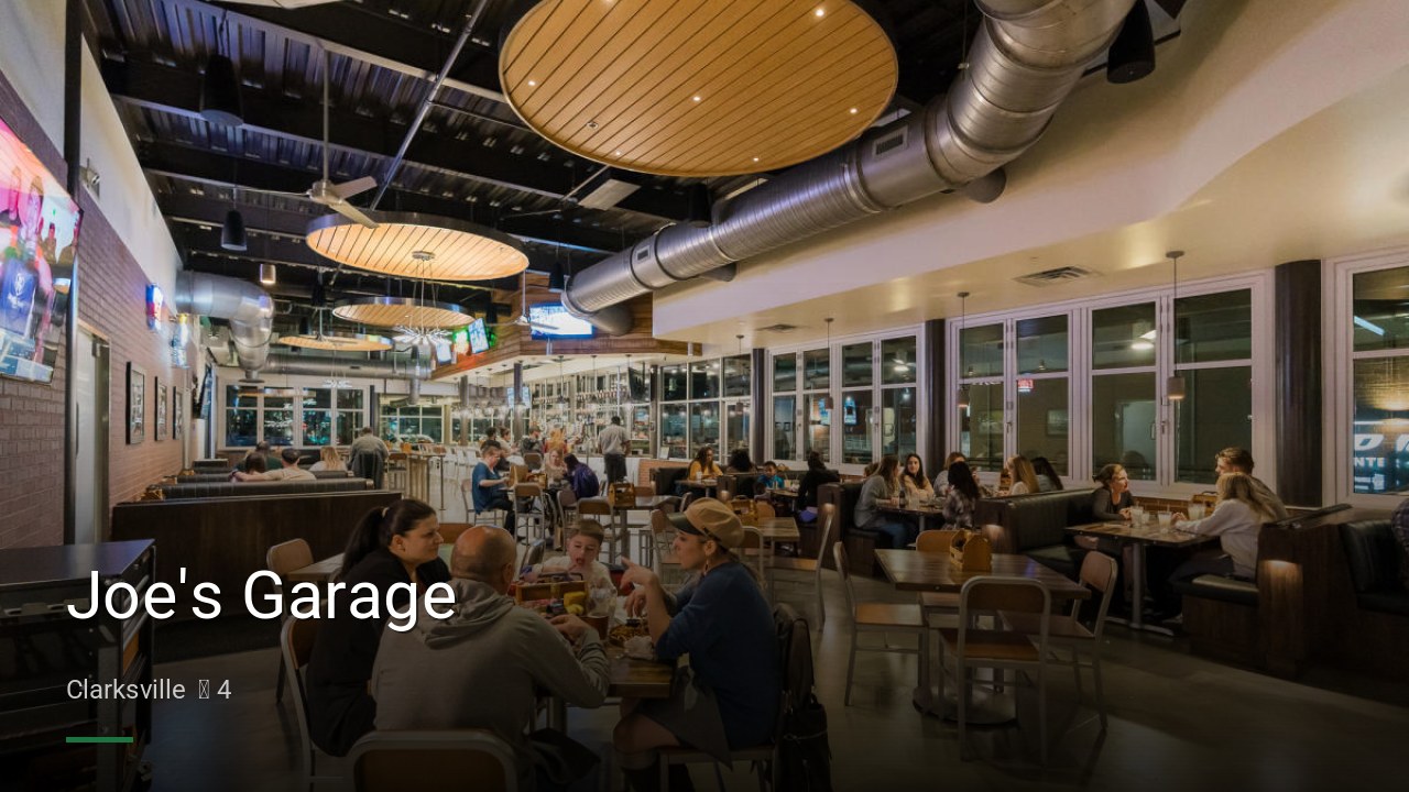 Joe's Garage - Sports Bars in Clarksville