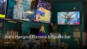 Joe’s Hangout Pizzeria & Sports bar — Sports bars in Arlington