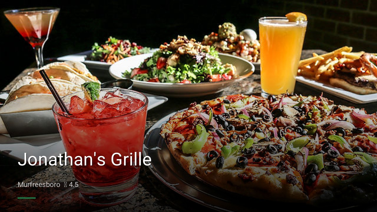 Jonathan's Grille - Sports Bars in Murfreesboro