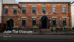Jude The Obscure — Pubs in Oxford