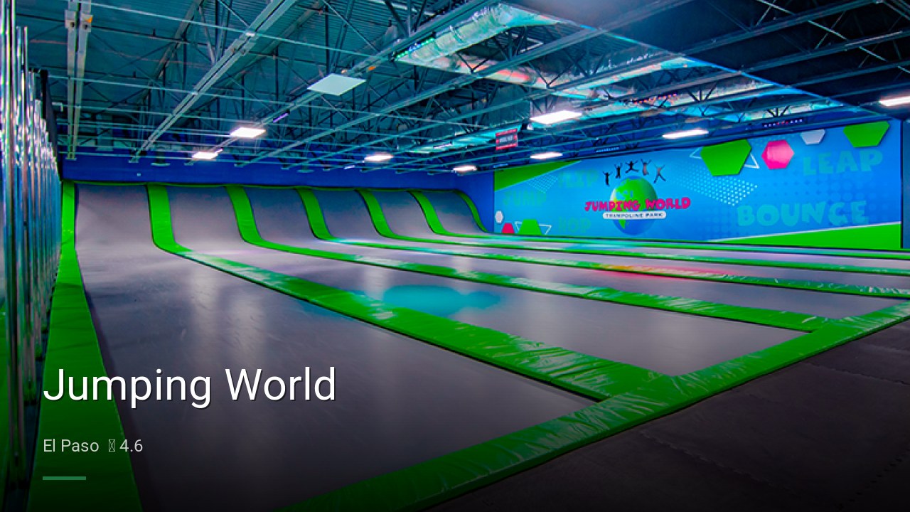 Jumping World - Sports Bars in El Paso