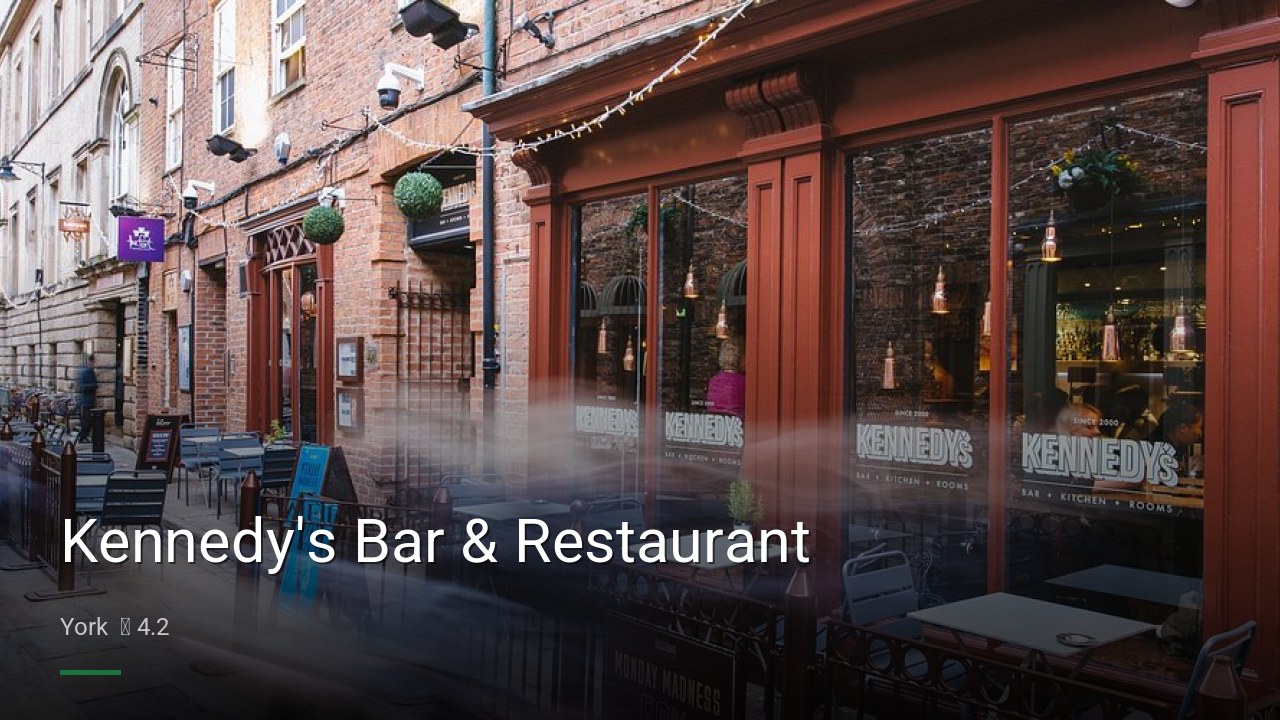 Kennedy's Bar & Restaurant - Sports Bars in York