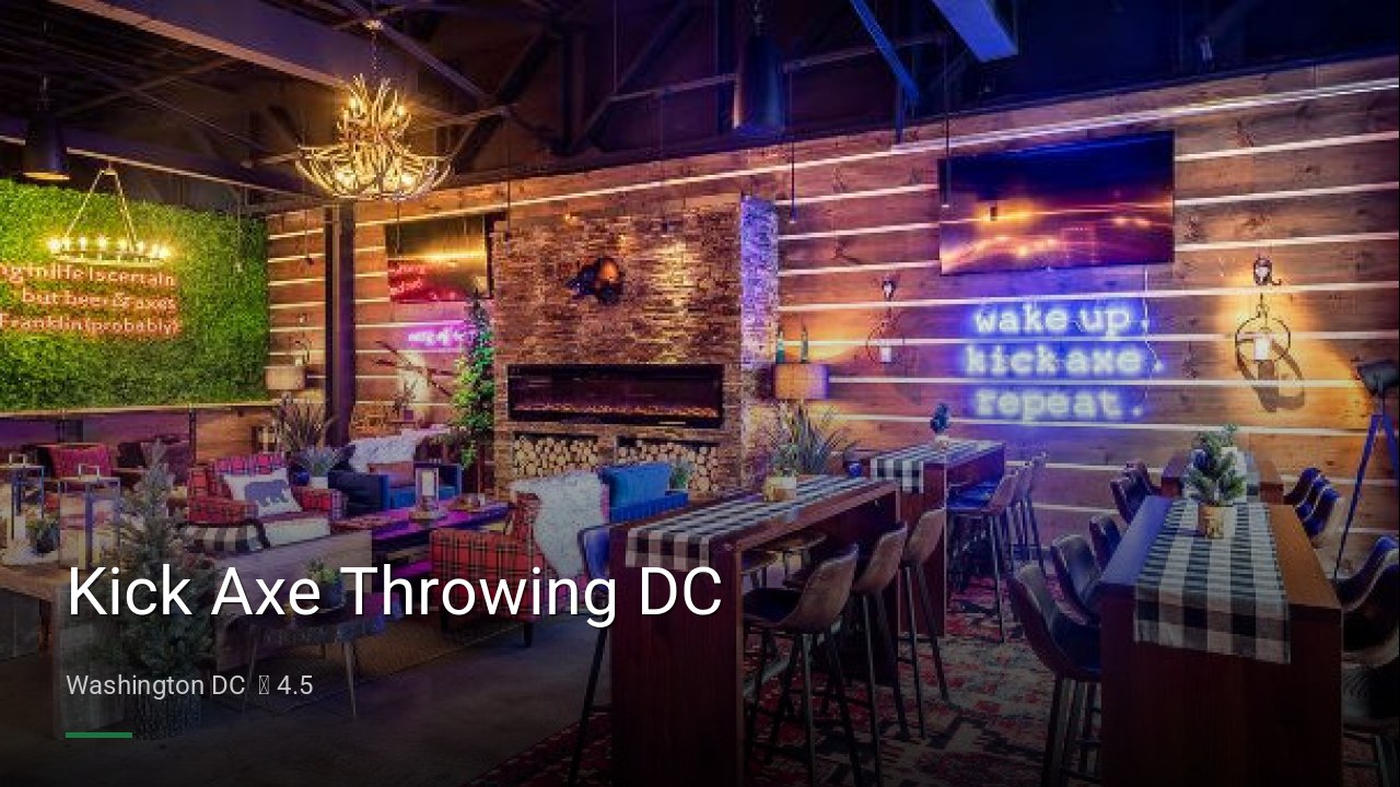 Kick Axe Throwing DC - Sports Bars in Washington DC