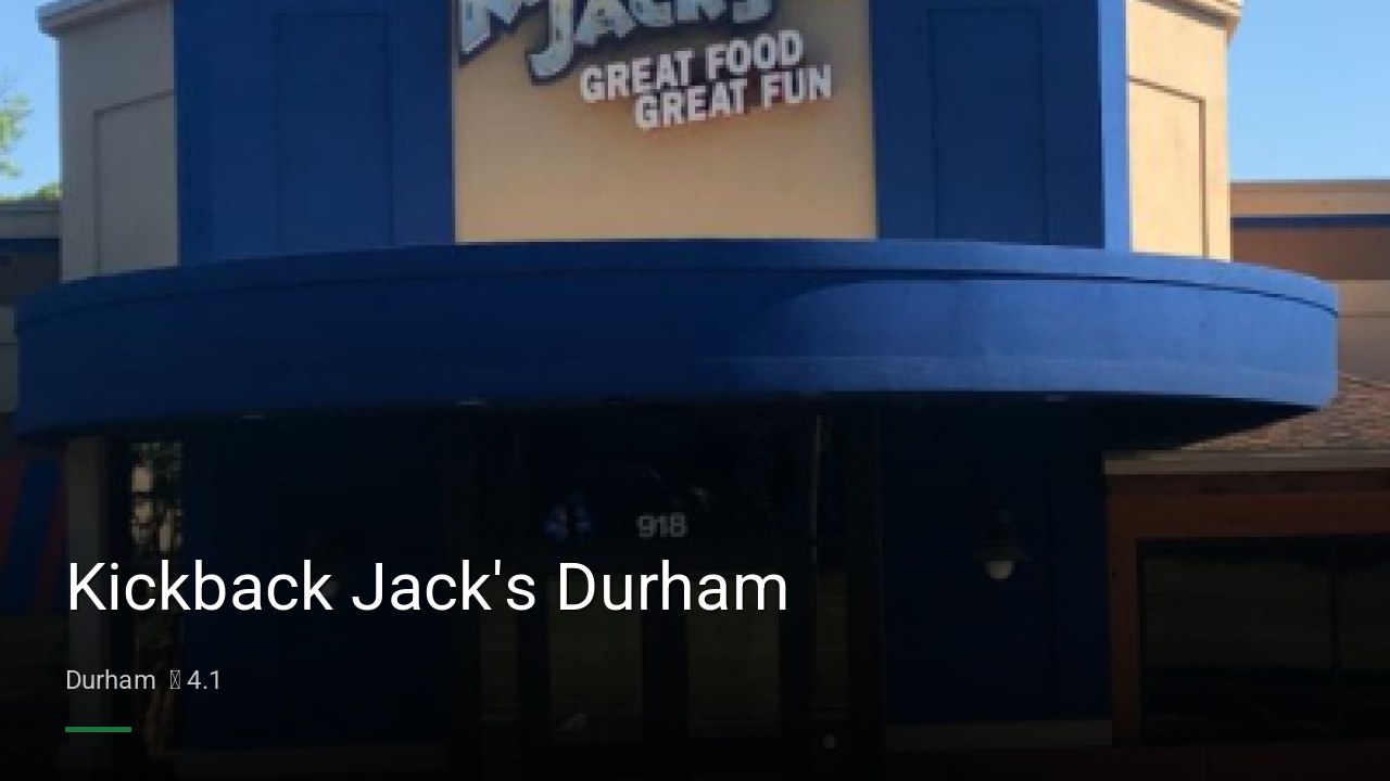 Kickback Jack's Durham - Sports Bars in Durham