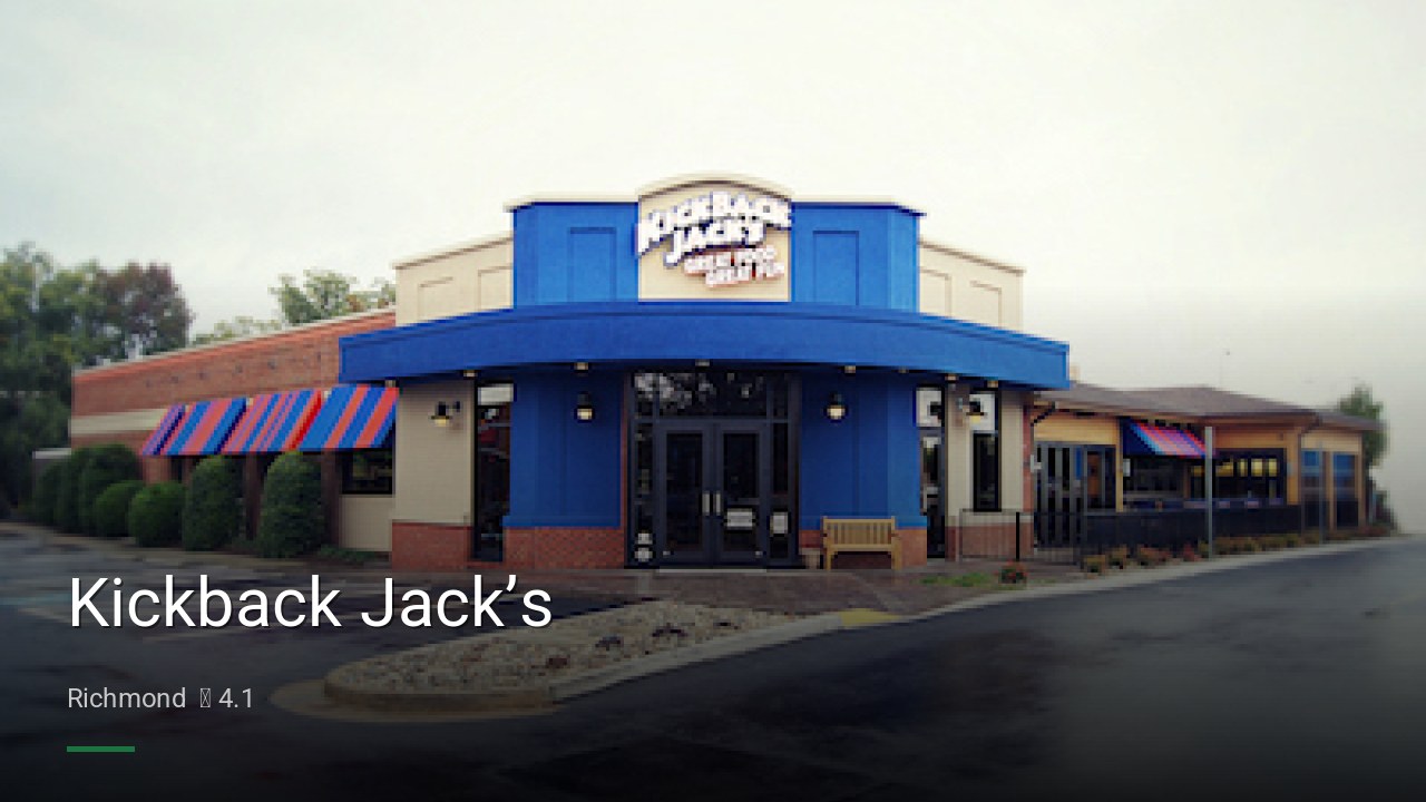 Kickback Jack’s - Sports Bars in Richmond
