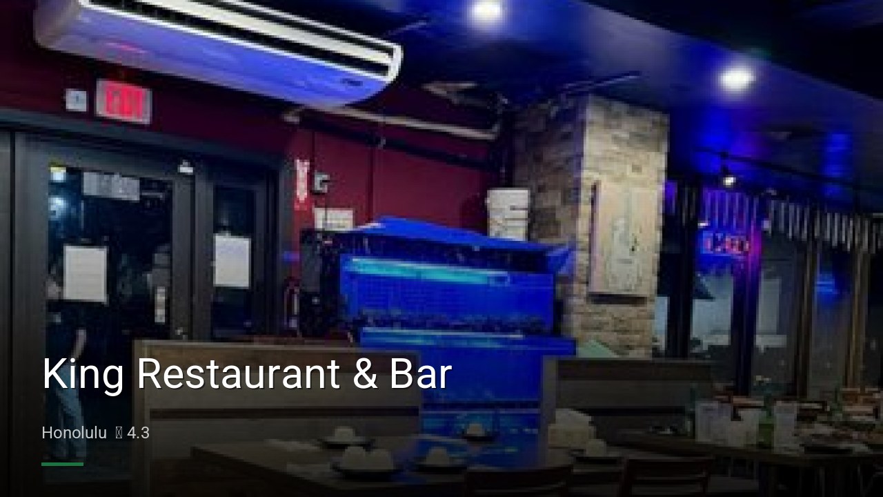 King Restaurant & Bar - Sports Bars in Honolulu