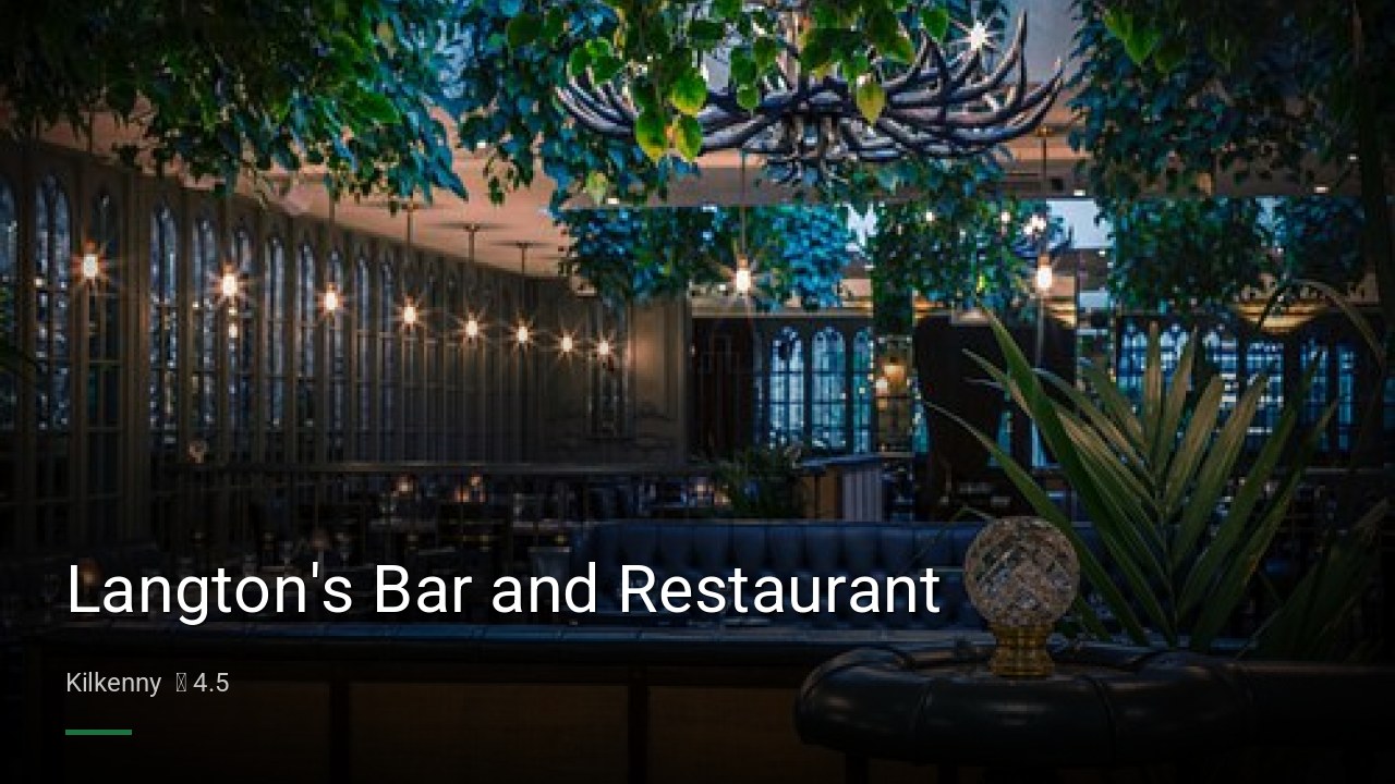 Langton's Bar and Restaurant - Sports Bars in Kilkenny