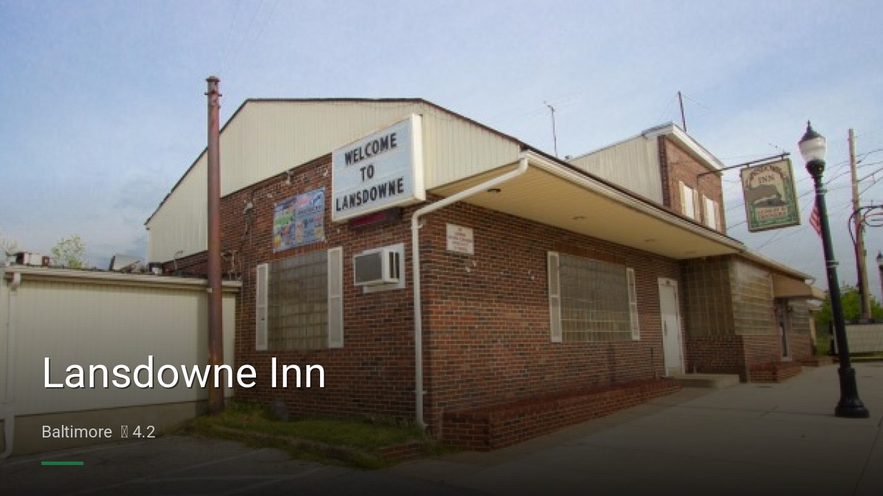Lansdowne Inn - Sports Bars in Baltimore