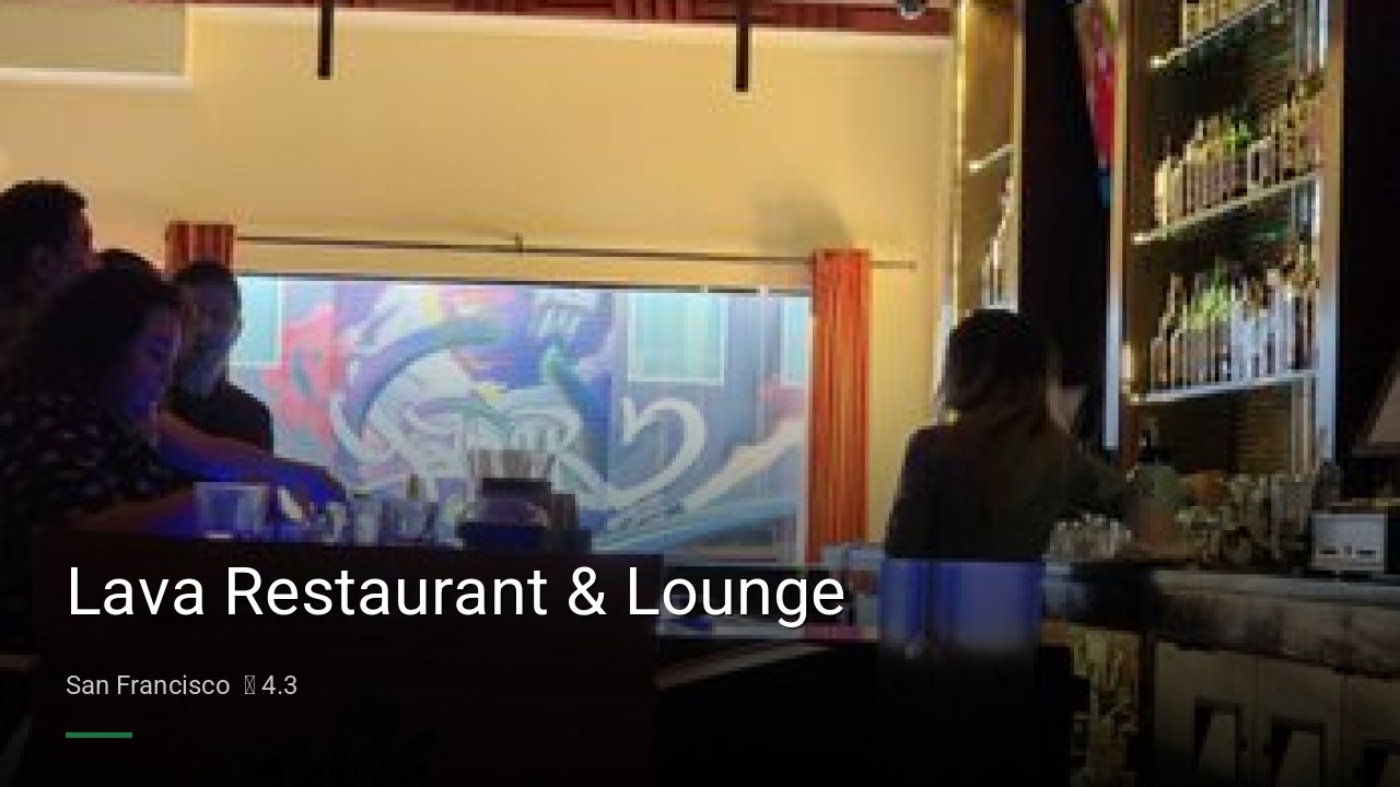Lava Restaurant & Lounge - Sports Bars in San Francisco