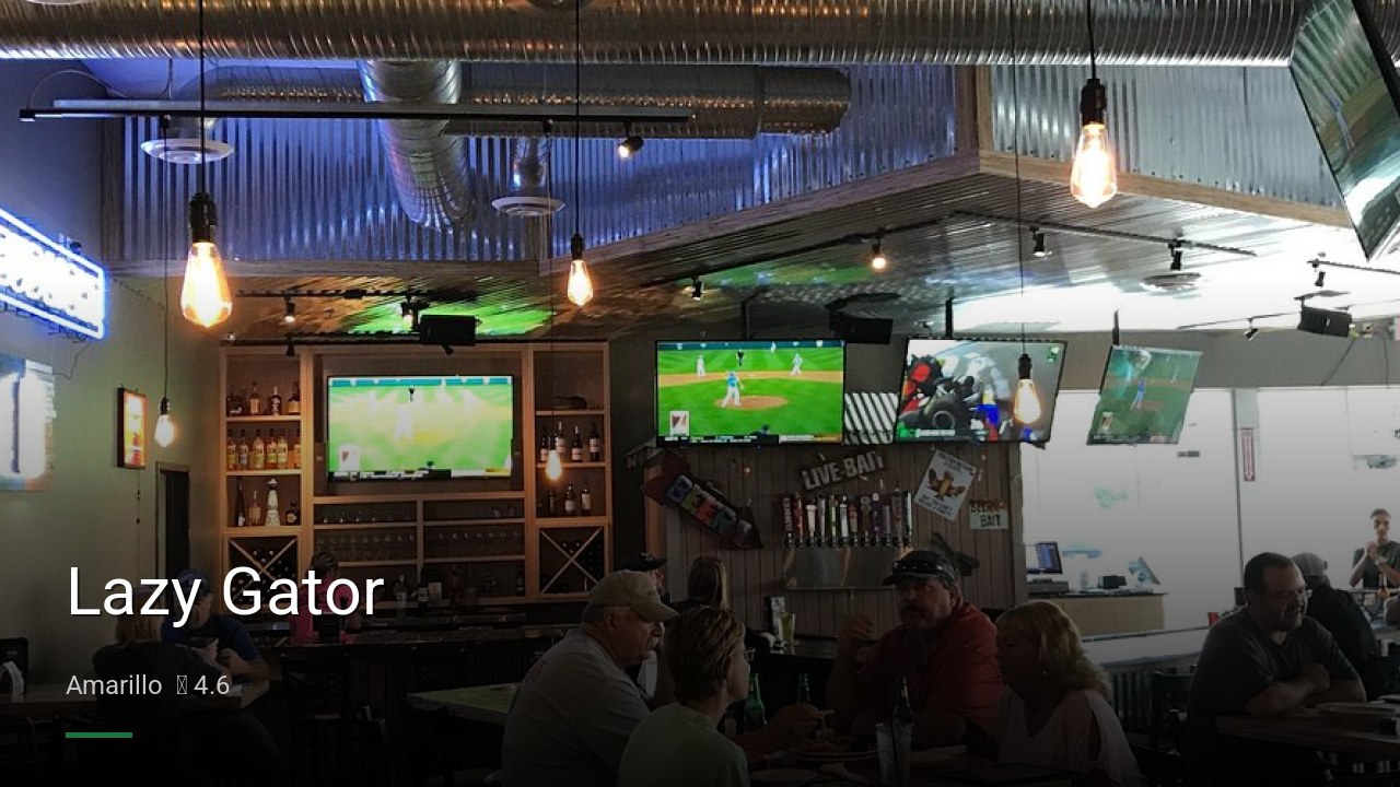 Lazy Gator - Sports Bars in Amarillo