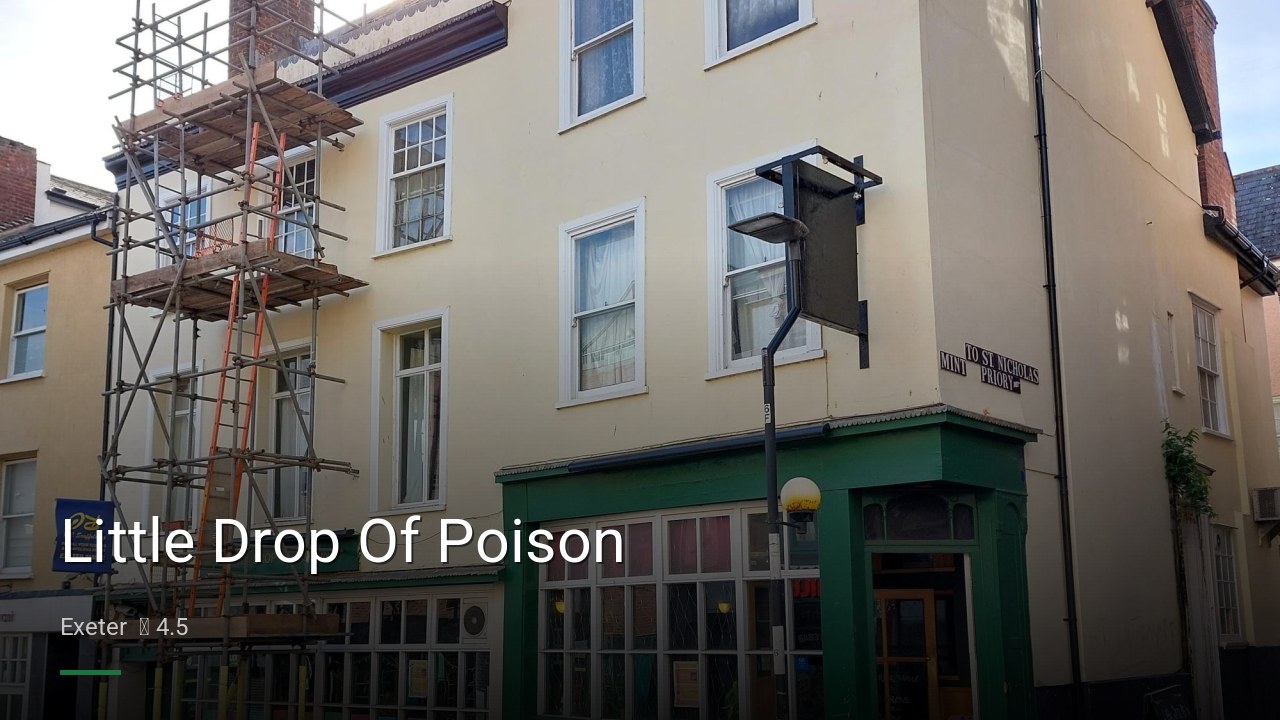 Little Drop Of Poison - Sports Bars in Exeter