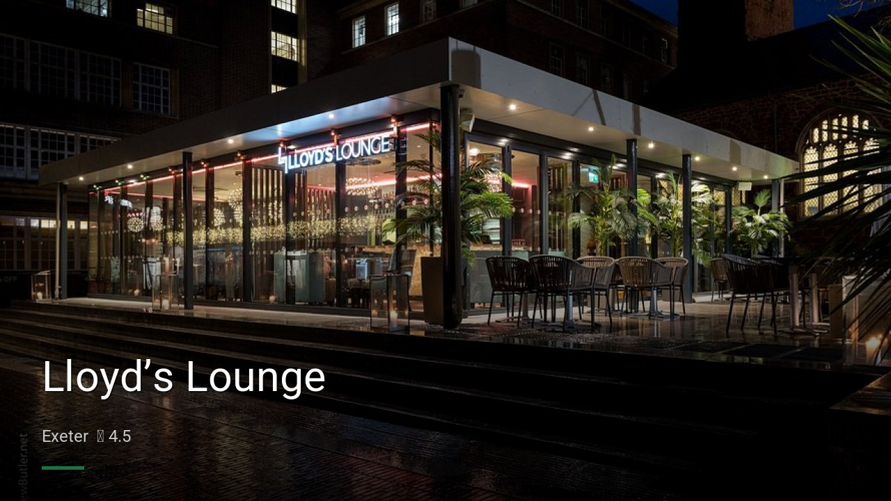 Lloyd’s Lounge - Sports Bars in Exeter