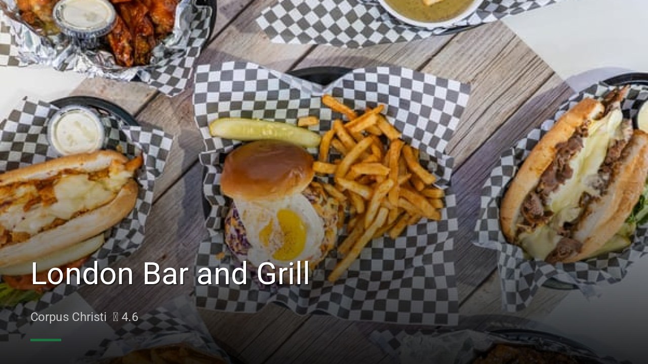 London Bar and Grill - Sports Bars in Corpus Christi