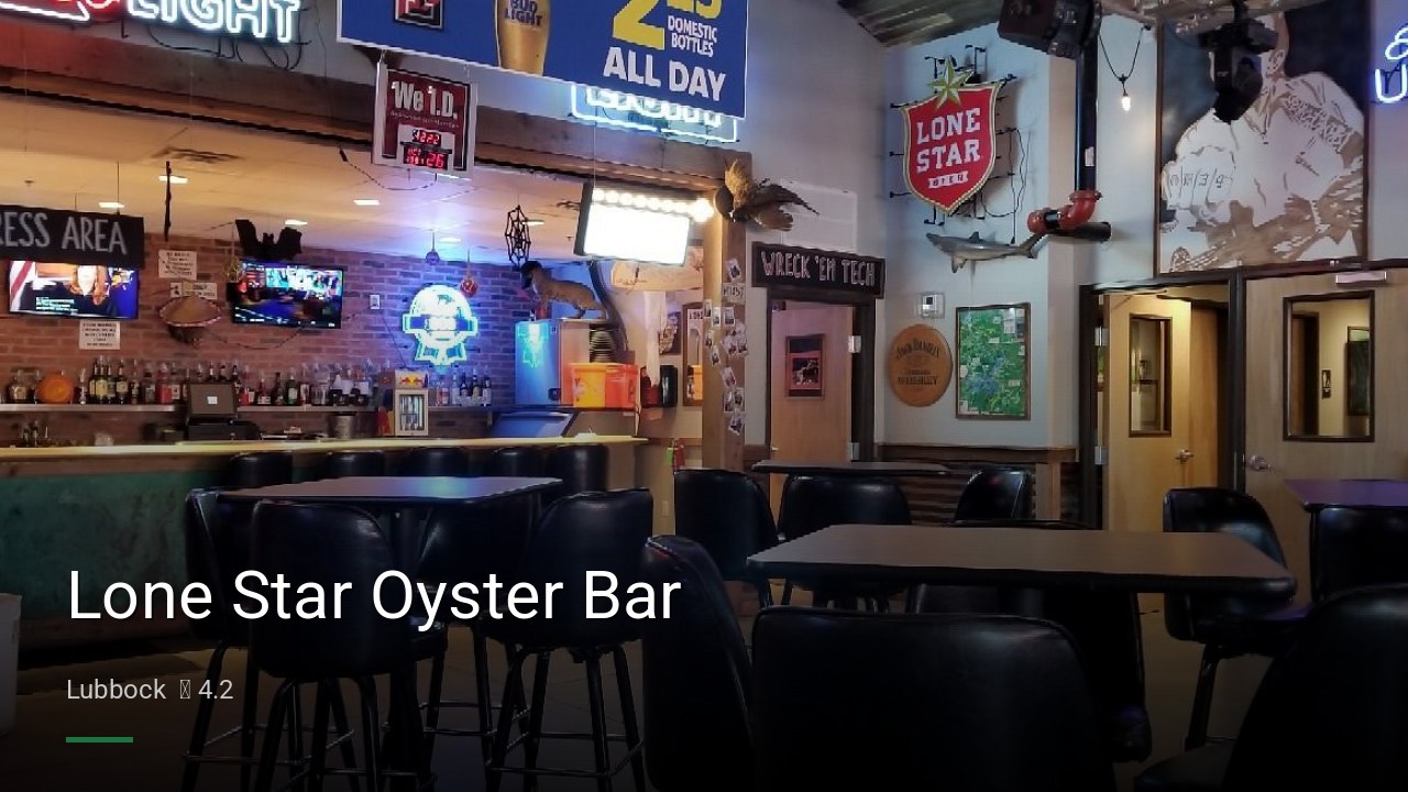 Lone Star Oyster Bar - Sports Bars in Lubbock