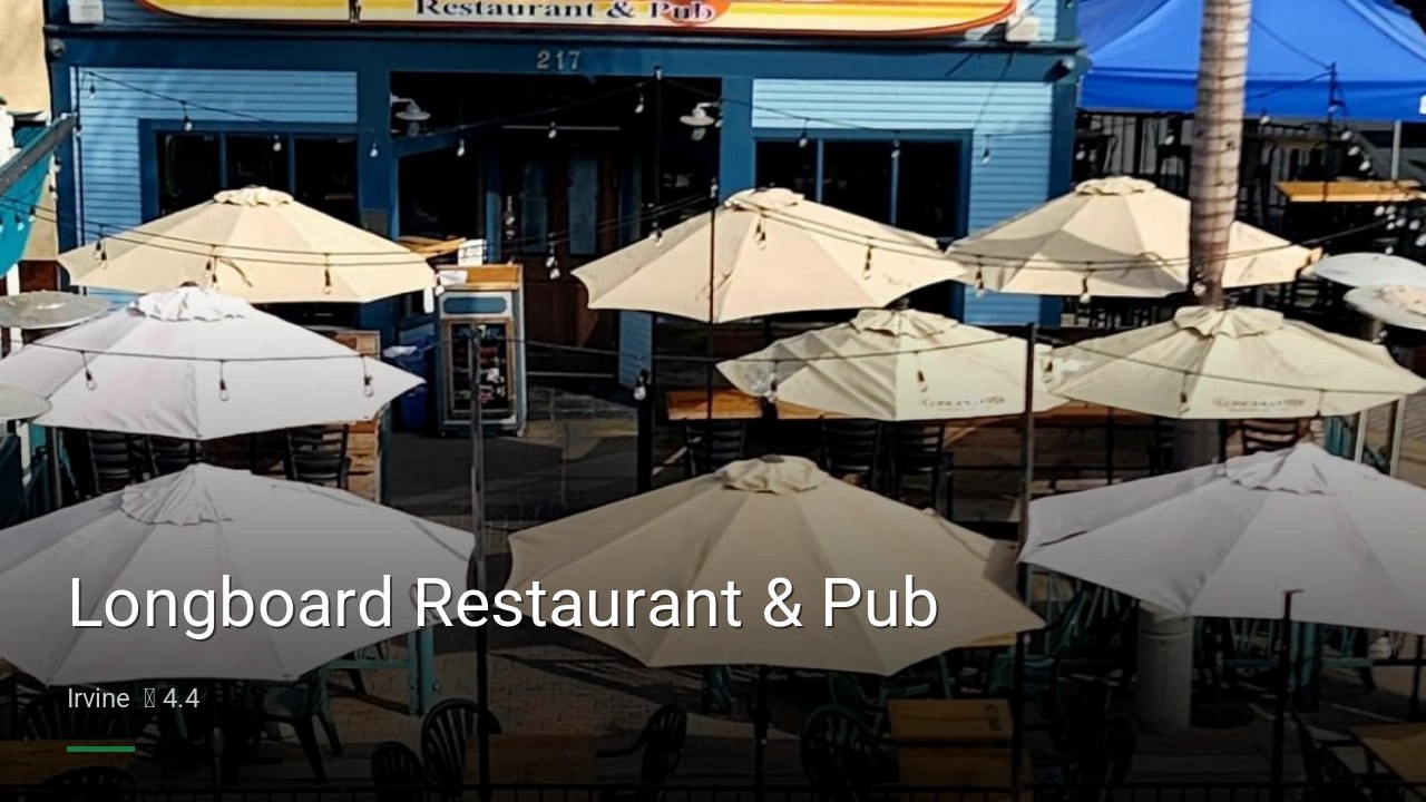 Longboard Restaurant & Pub - Sports Bars in Irvine