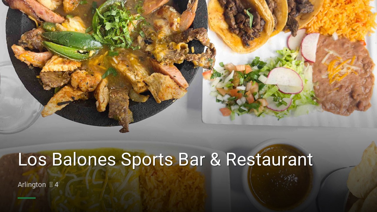 Los Balones Sports Bar & Restaurant - Sports Bars in Arlington