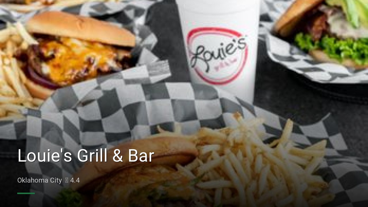 Louie's Grill & Bar - Sports Bars in Oklahoma City