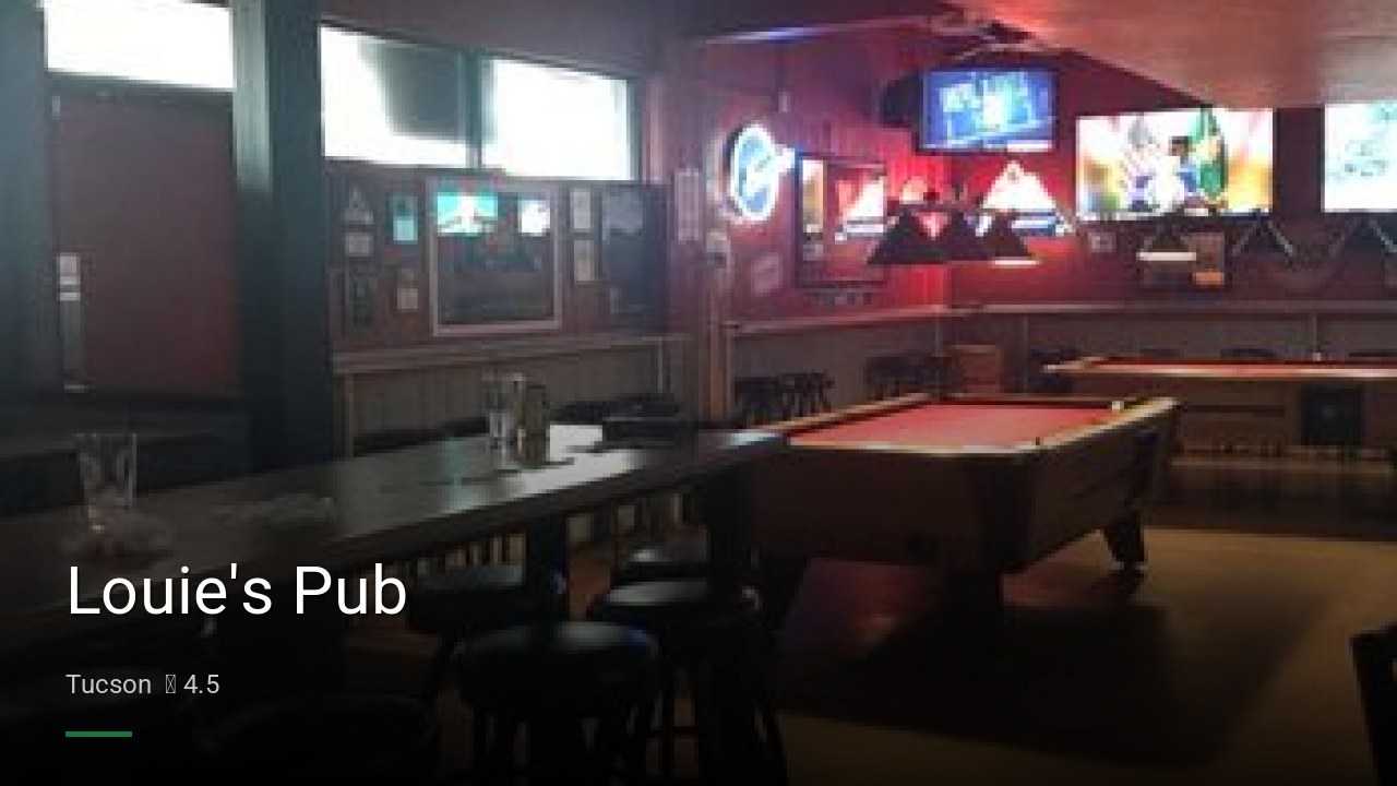 Louie's Pub - Sports Bars in Tucson
