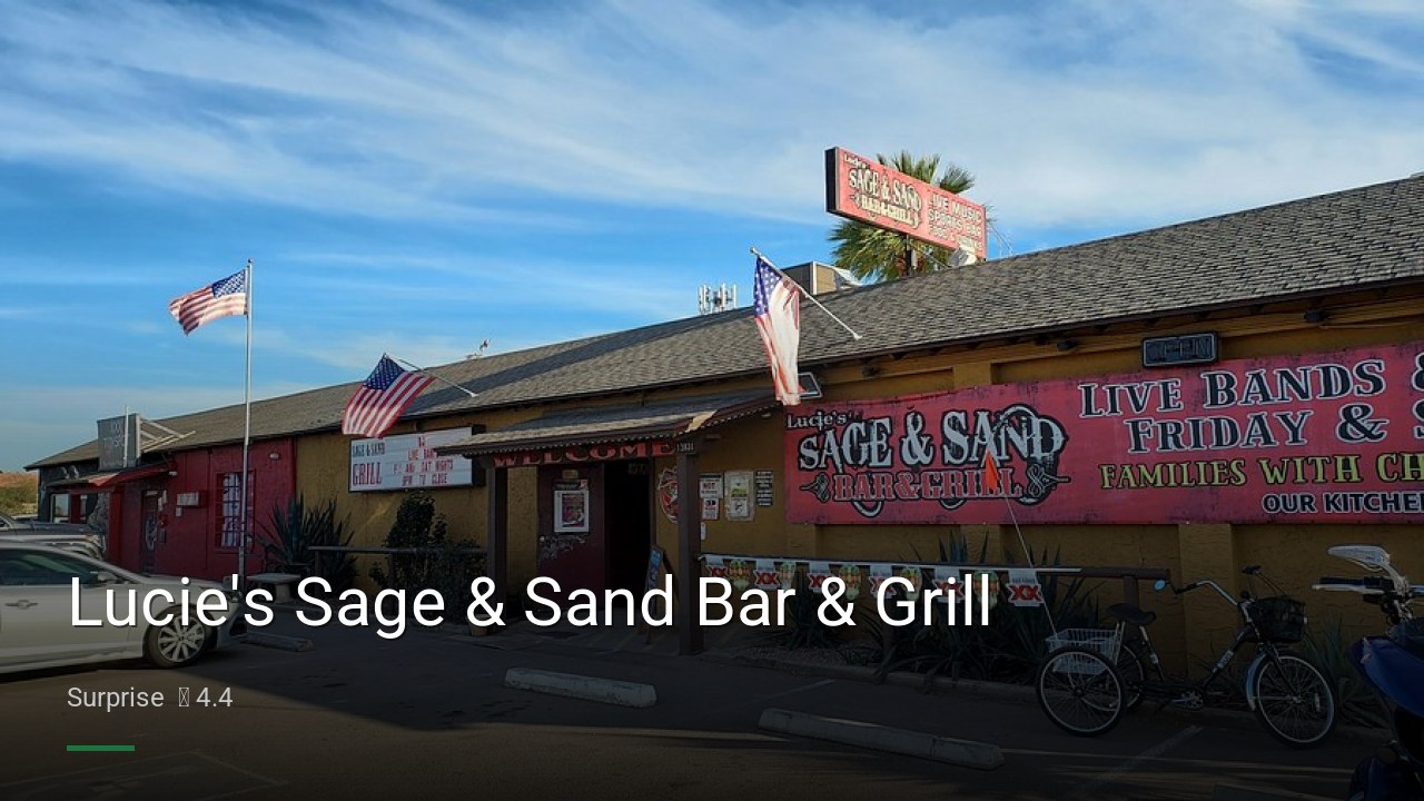 Lucie's Sage & Sand Bar & Grill - Sports Bars in Surprise