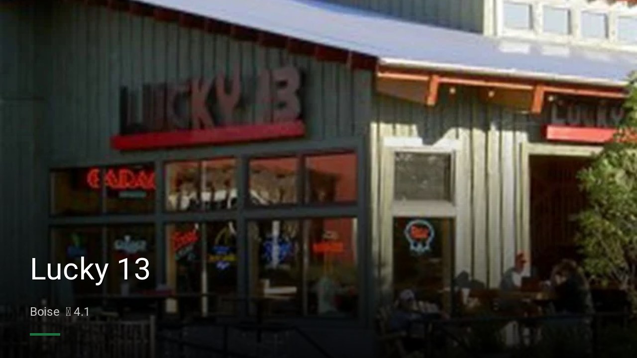 Lucky 13 - Sports Bars in Boise