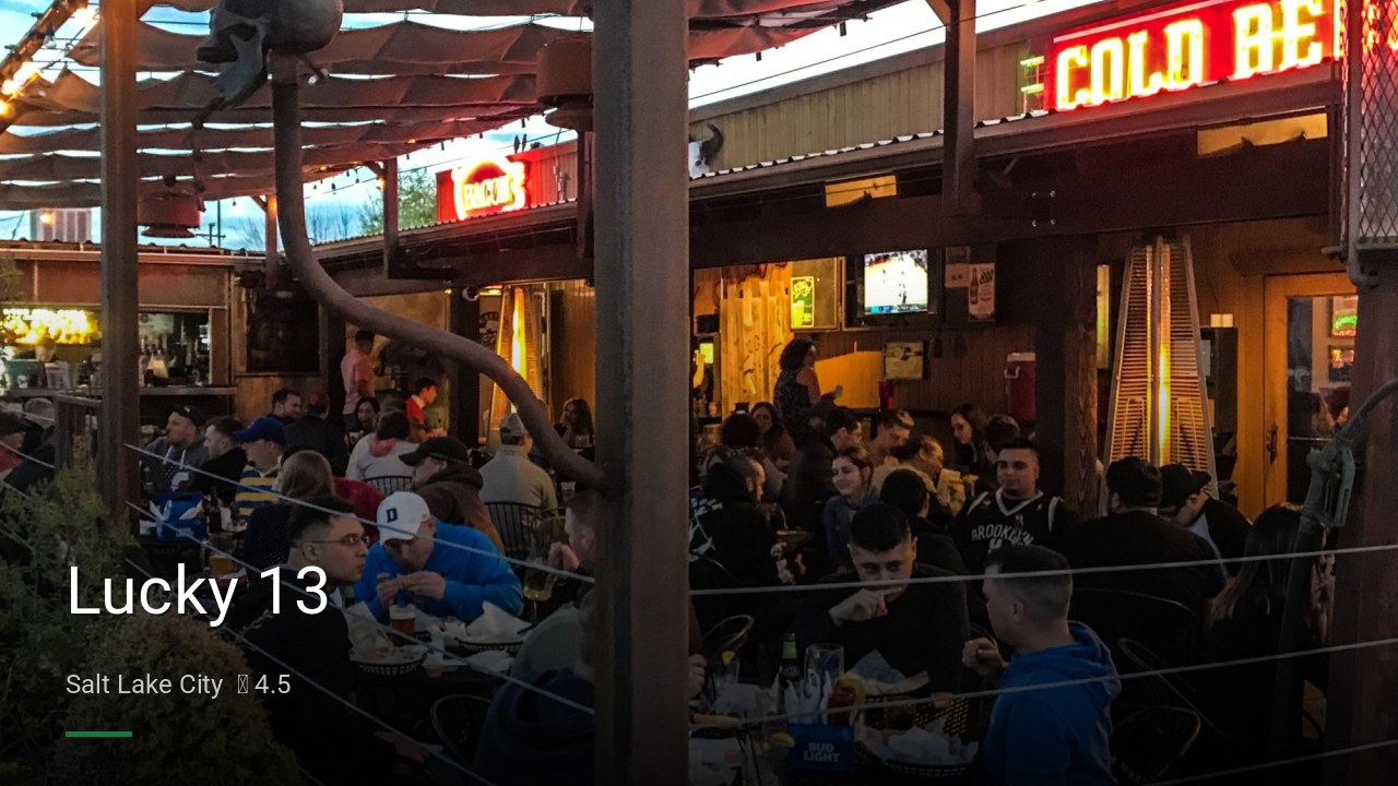 Lucky 13 - Sports Bars in Salt Lake City