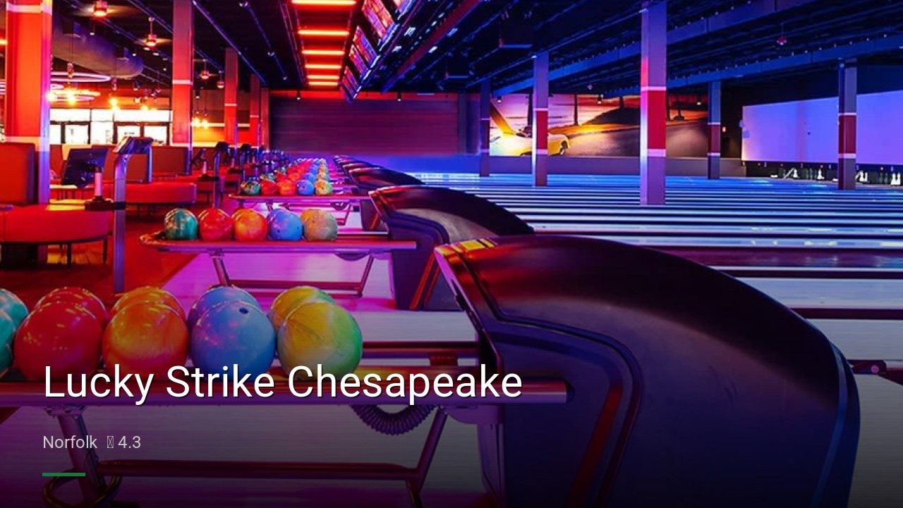 Lucky Strike Chesapeake - Sports Bars in Norfolk
