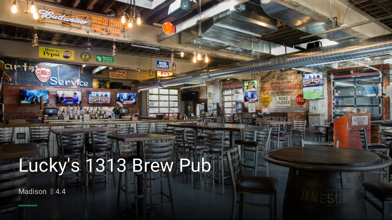Lucky's 1313 Brew Pub - Sports Bars in Madison