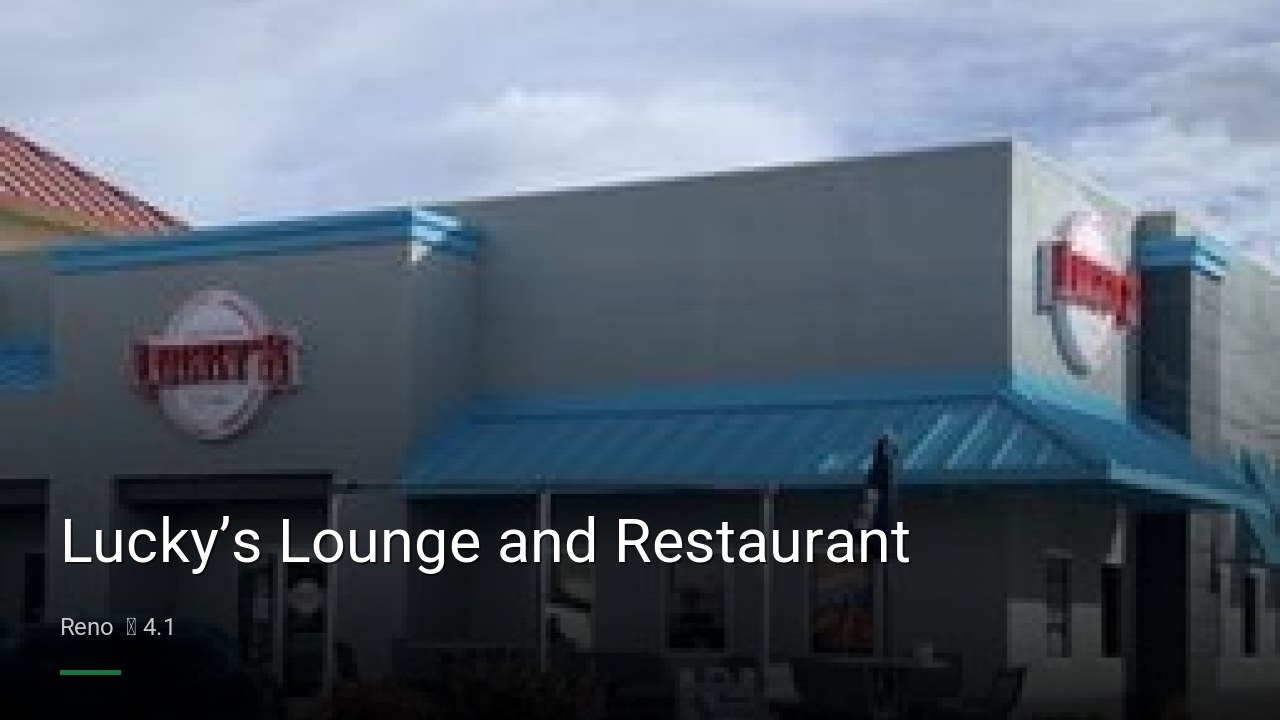 Lucky’s Lounge and Restaurant - Sports Bars in Reno