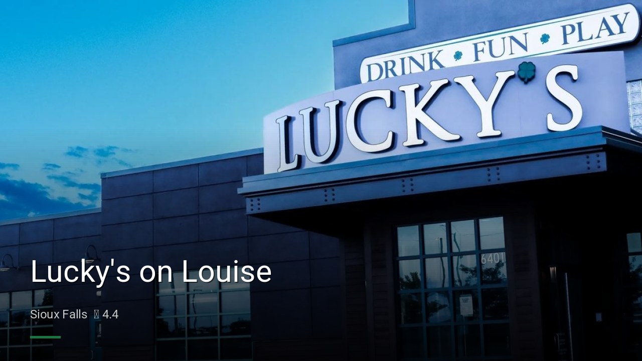 Lucky's on Louise - Sports Bars in Sioux Falls