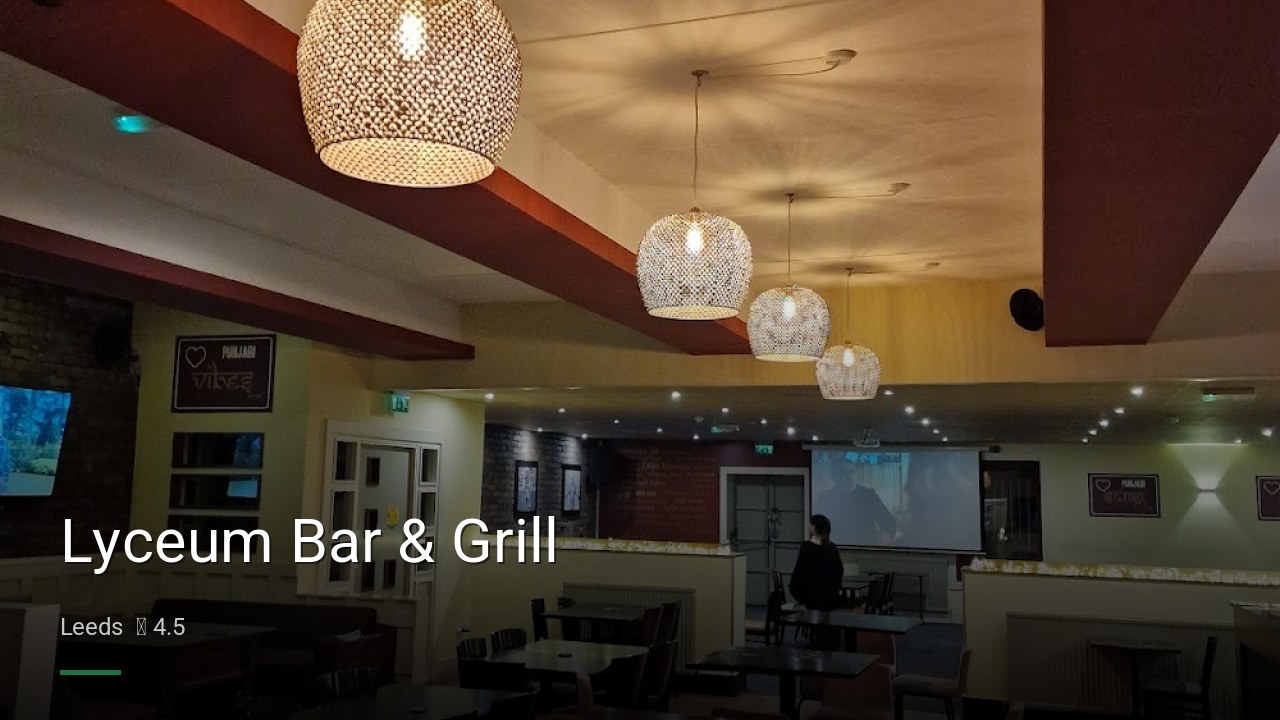 Lyceum Bar & Grill - Sports Bars in Leeds