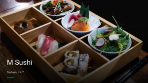 M Sushi — Sports bars in Durham