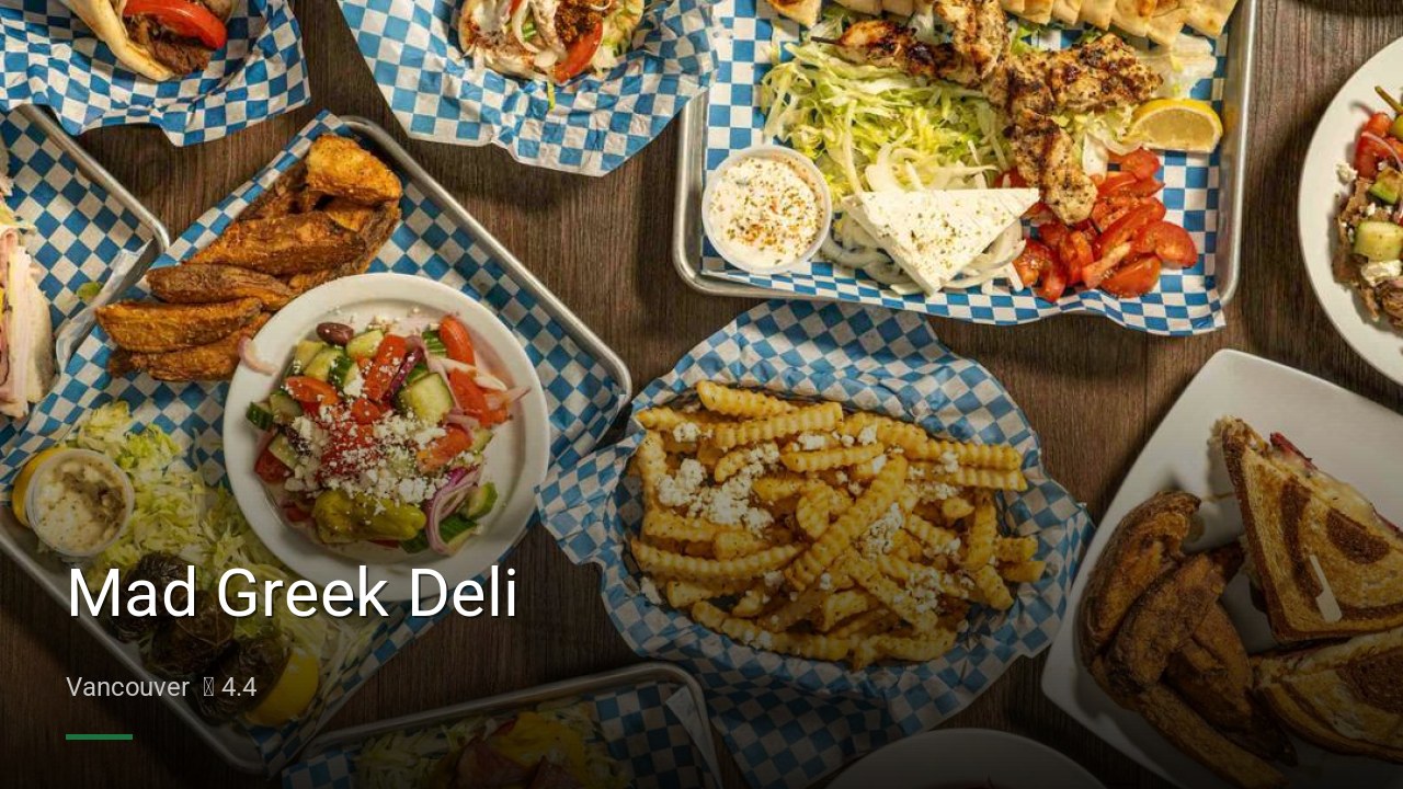 Mad Greek Deli - Sports Bars in Vancouver