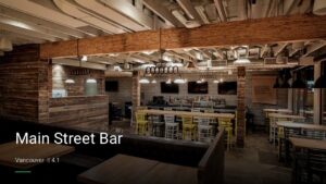 Main Street Bar — Sports bars in Vancouver