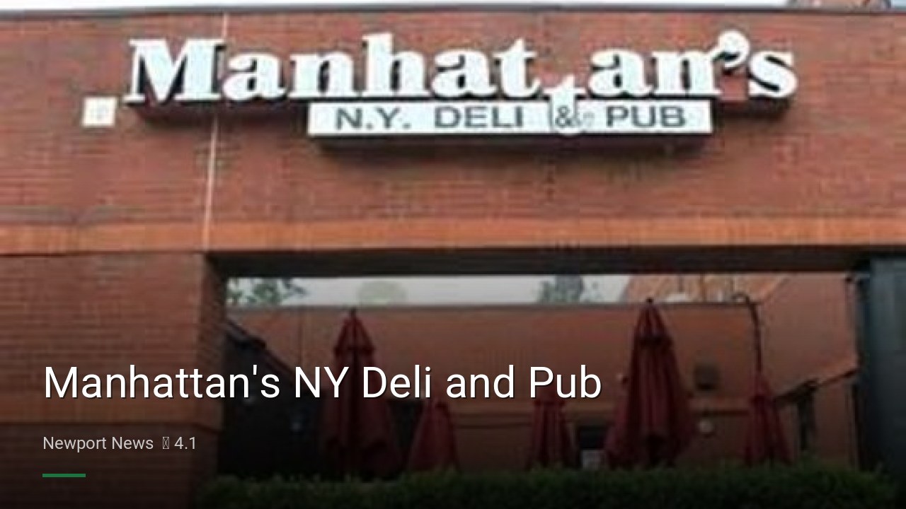 Manhattan's NY Deli and Pub - Sports Bars in Newport News