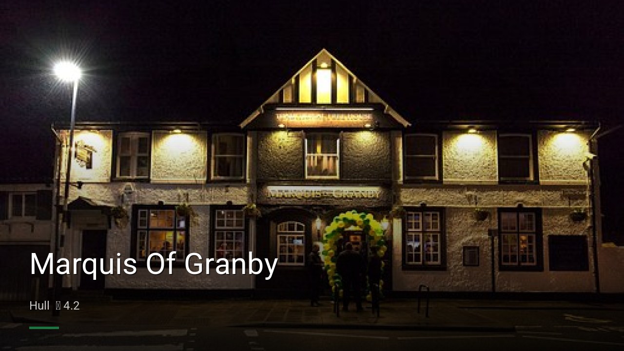 Marquis Of Granby - Sports Bars in Hull