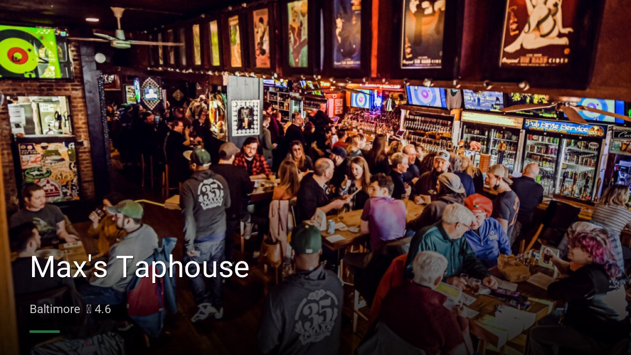 Max's Taphouse - Sports Bars in Baltimore