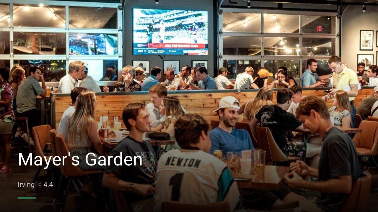 Mayer's Garden - Sports Bars in Irving