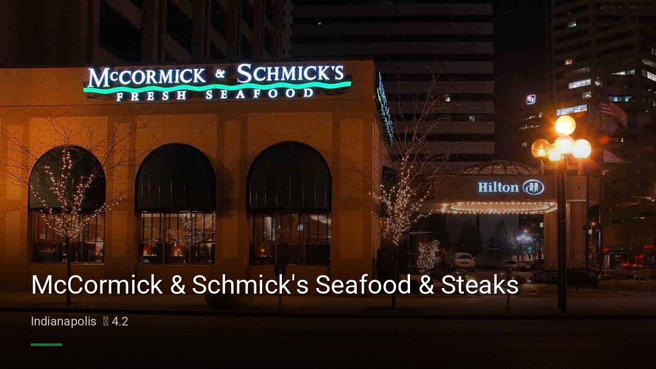 McCormick & Schmick's Seafood & Steaks - Sports Bars in Indianapolis