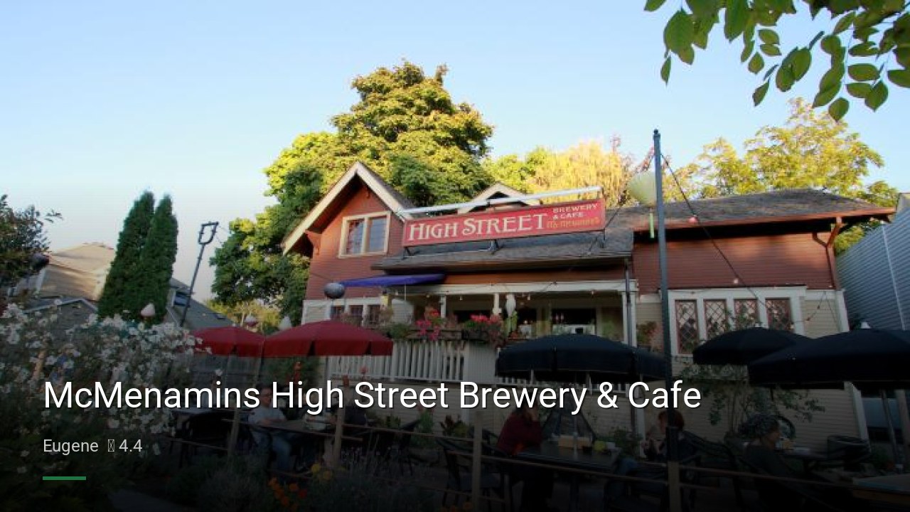 McMenamins High Street Brewery & Cafe - Sports Bars in Eugene