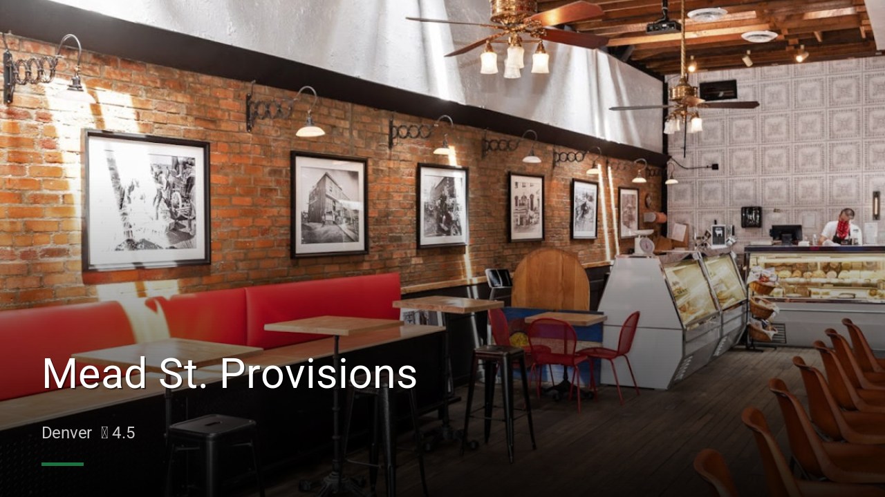 Mead St. Provisions - Sports Bars in Denver