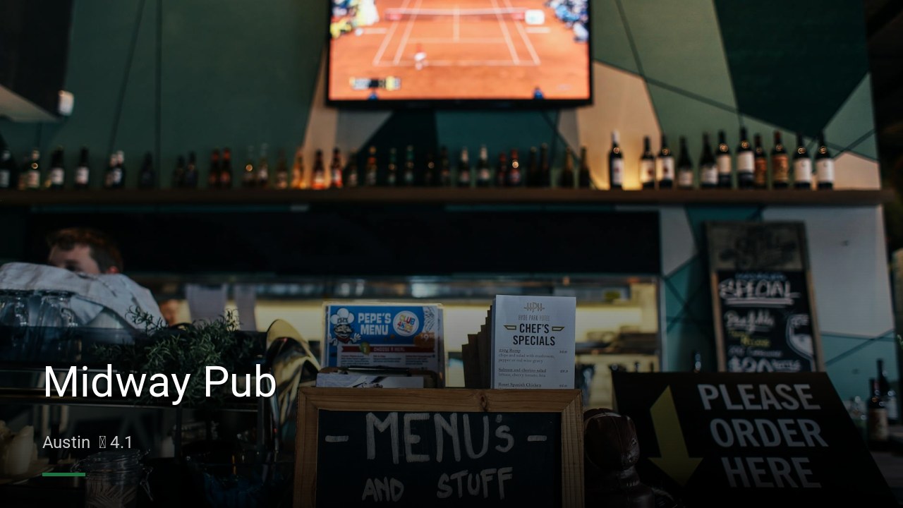 Midway Pub — Sports bars in Austin
