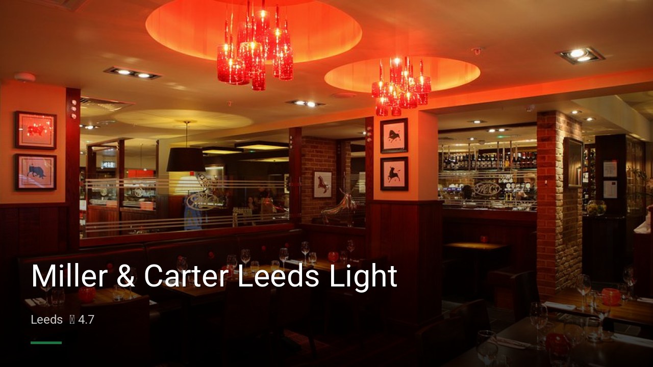 Miller & Carter Leeds Light - Sports Bars in Leeds