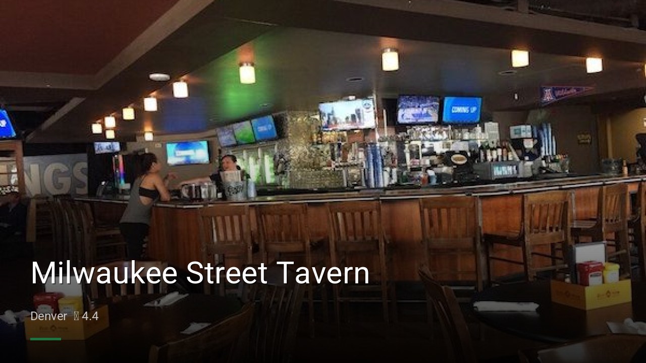Milwaukee Street Tavern - Sports Bars in Denver