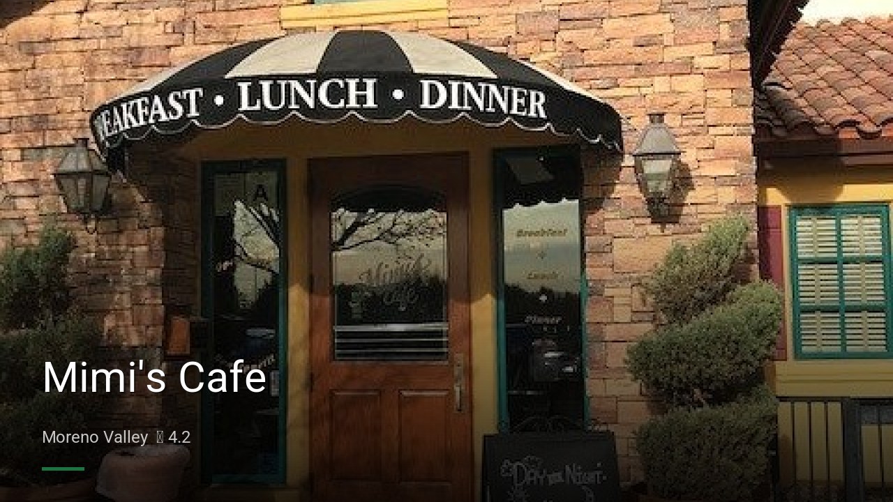 Mimi's Cafe - Sports Bars in Moreno Valley