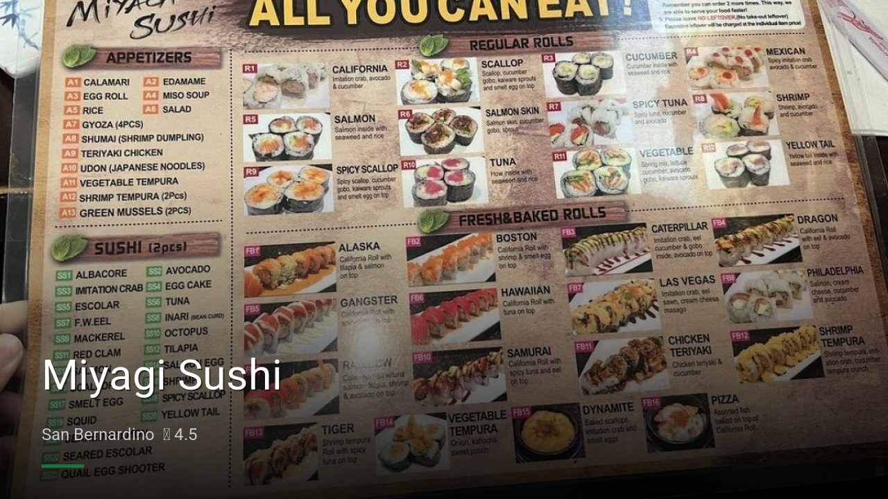 Miyagi Sushi - Sports Bars in San Bernardino