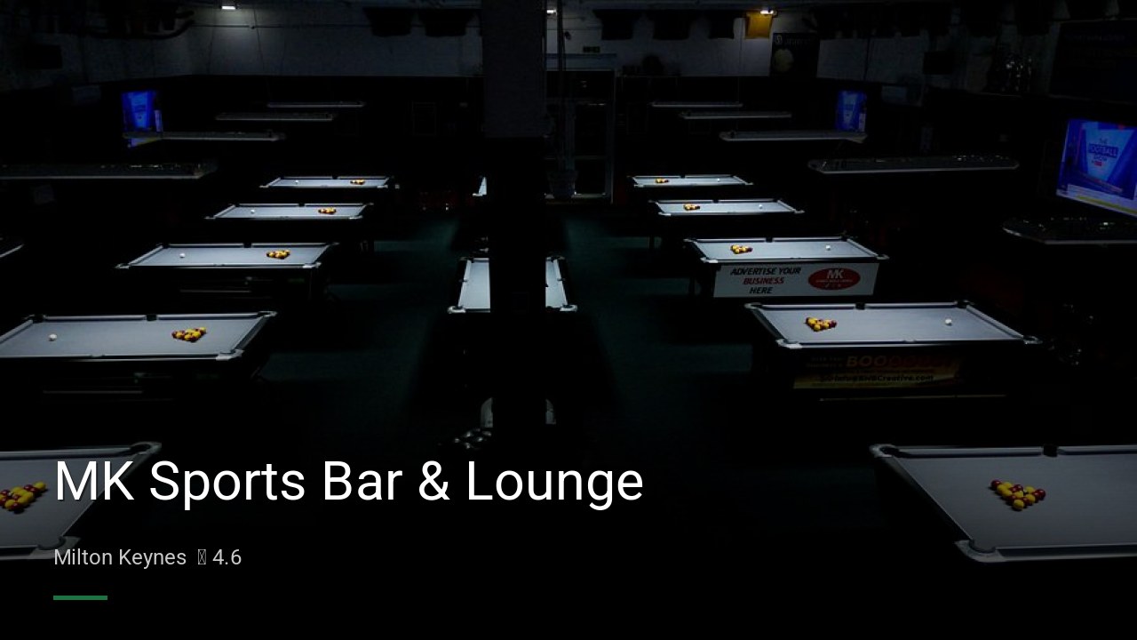 MK Sports Bar & Lounge - Sports Bars in Milton Keynes